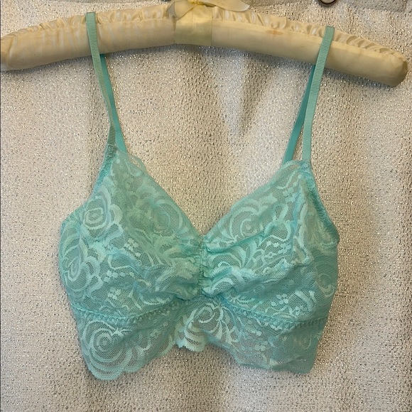 PINK Victoria's Secret Other - PINK Victoria's Secret Mint Lace Bralette with Twist Detail
